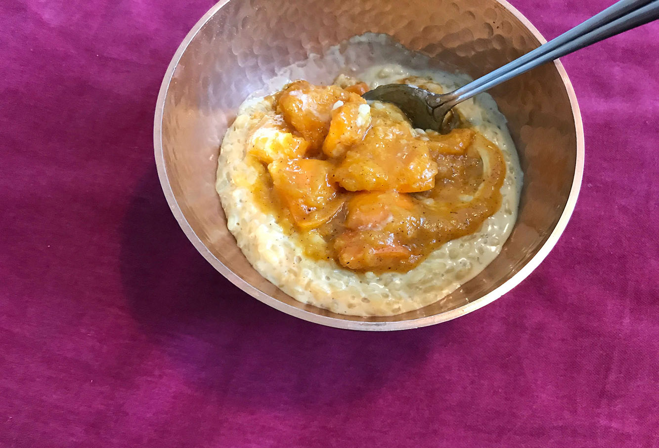 Ayurveda Rezept: Saffran-Milchreis mit Aprikosen Chutney ...